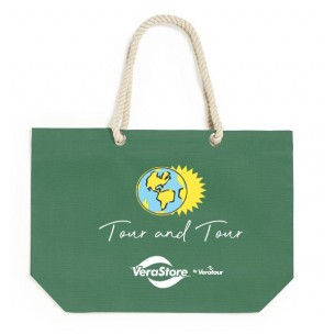 Borsa mare in cotone con...