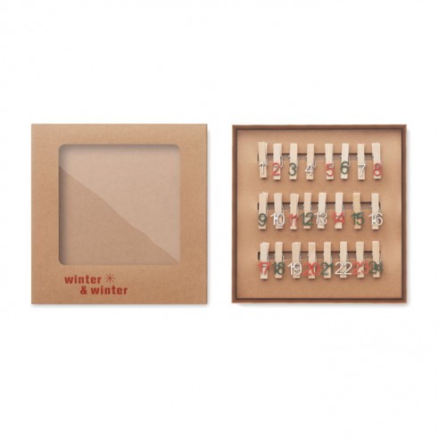 Set di 24 clip per il calendario...