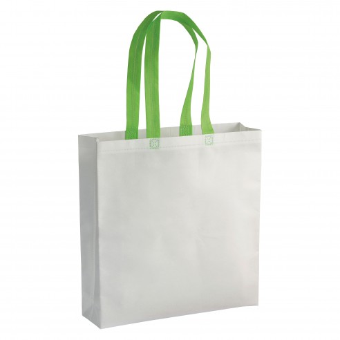 Shopper con soffietto in tnt laminato...