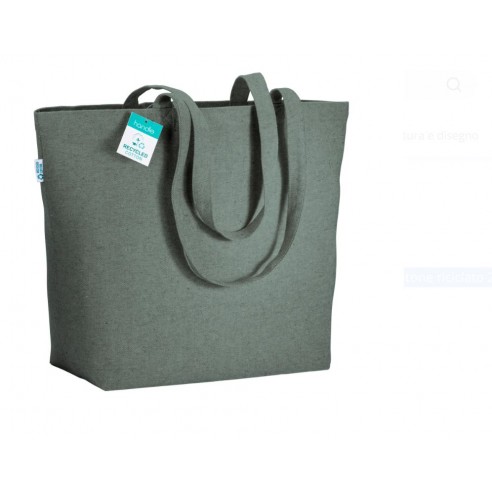 Shopper con soffietto alla base in...