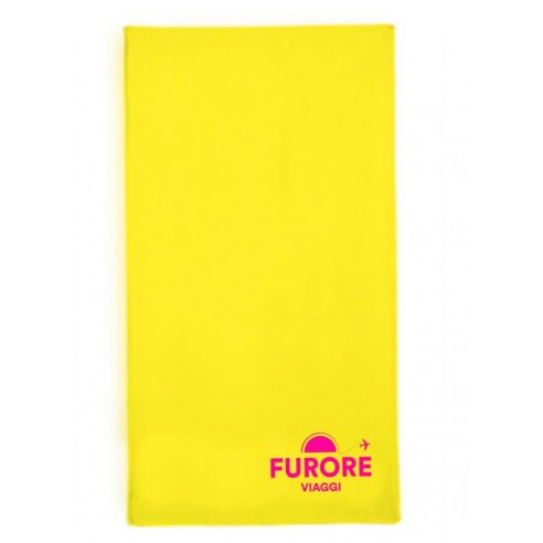 Telo mare in microfibra fluo cm 80x150