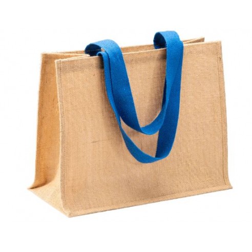 Borsa in juta, manici lunghi in...