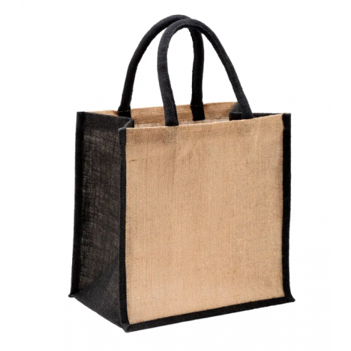 Borsa mare in juta con manici e...