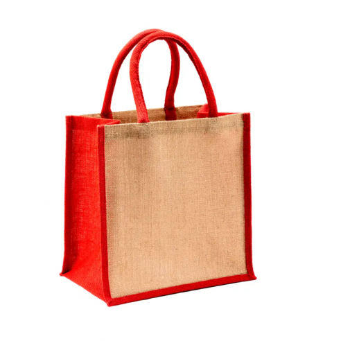 Borsa mare in juta con manici e...