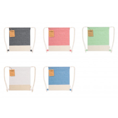 Zainetto in cotone riciclato cm38x42