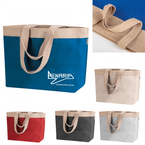 Borsa Mare yuta e cotone CM48X35X15