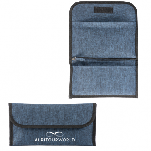 Portadocumenti da viaggio in jeans a...
