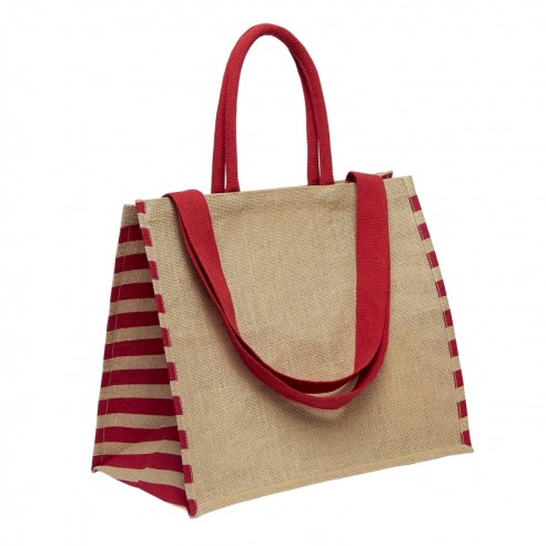 Borsa mare juta con doppi manici...