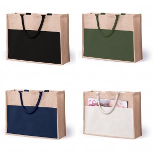 Borsa mare in juta laminata...
