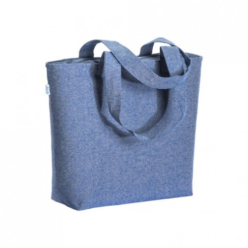 Borsa mare in cotone riciclato con...