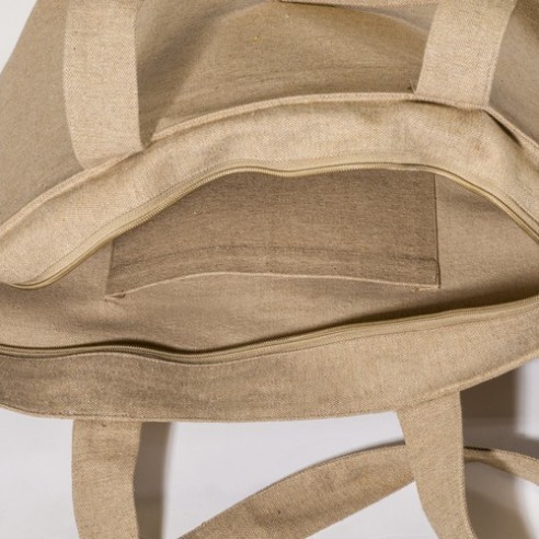 Borsa mare in cotone riciclato con...