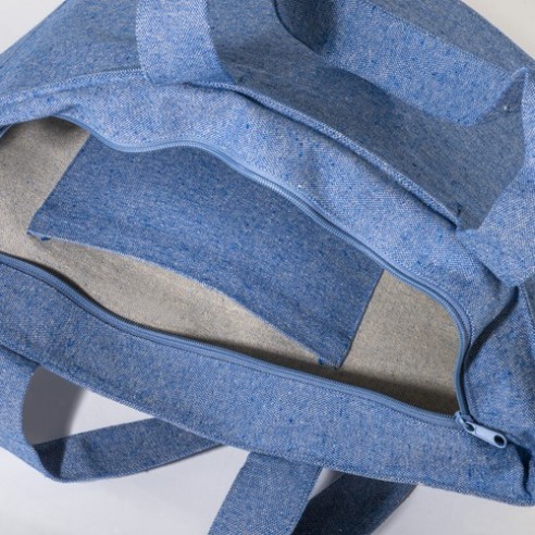 Borsa mare in cotone riciclato con...