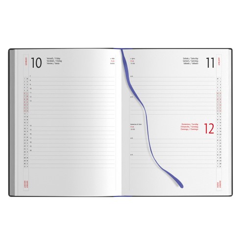 Agenda giornaliera multilingue cm 15x21