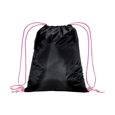 Sacca zaino nero con cordoncino di...