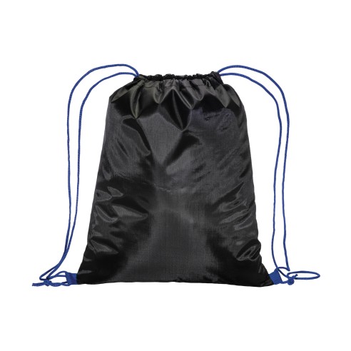 Sacca zaino nero con cordoncino di...