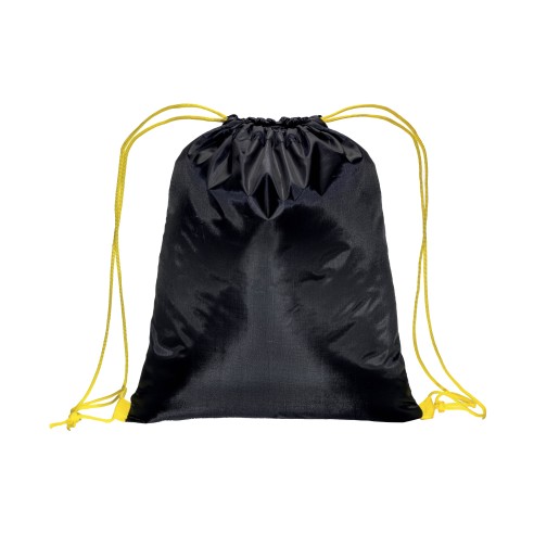 Sacca zaino nero con cordoncino di...