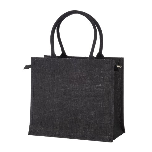 Borsa in juta con zip cm 34x39x19