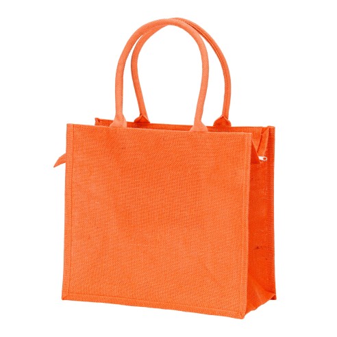 Borsa in juta con zip cm 34x39x19