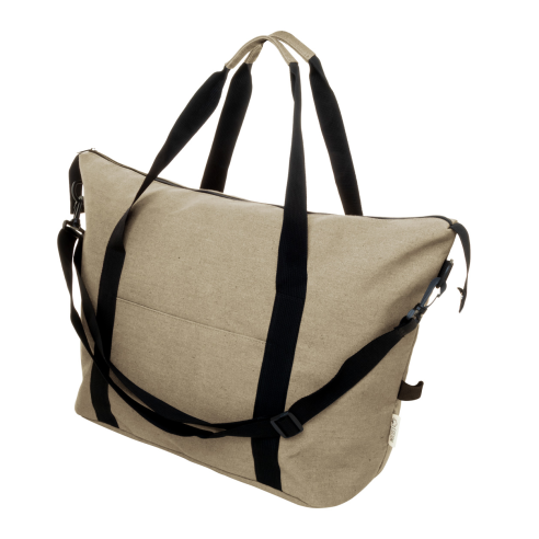 Borsa viaggio in cotone riciclato...