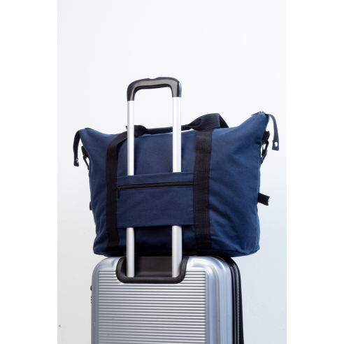 Borsa viaggio in cotone riciclato...