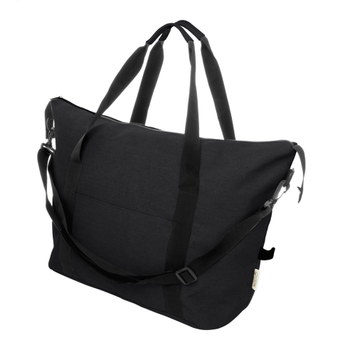 Borsa viaggio in cotone riciclato...