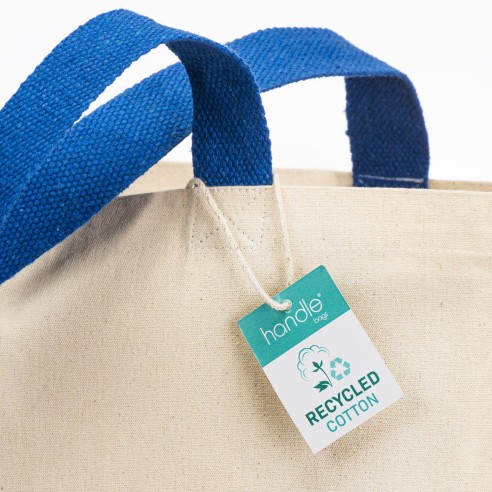 Maxi shopper in cotone riciclato...