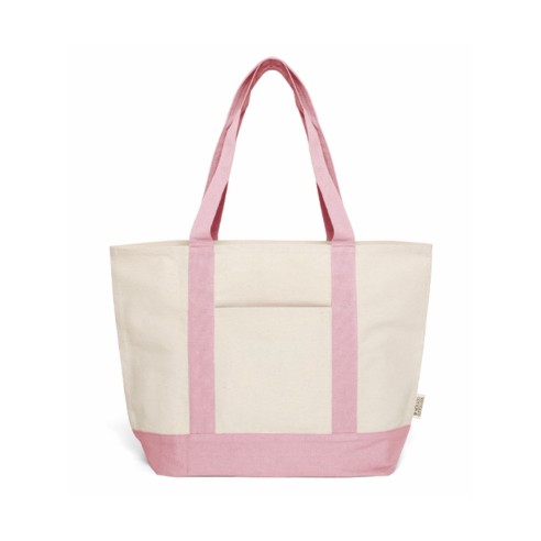 Borsa mare in cotone riciclato con...