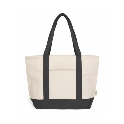 Borsa mare in cotone riciclato con...