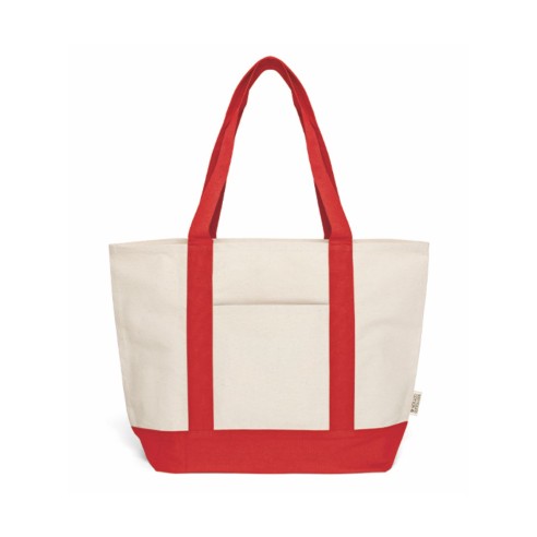 Borsa mare in cotone riciclato con...