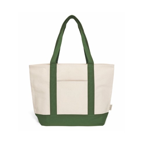 Borsa mare in cotone riciclato con...