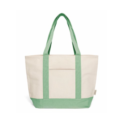 Borsa mare in cotone riciclato con...