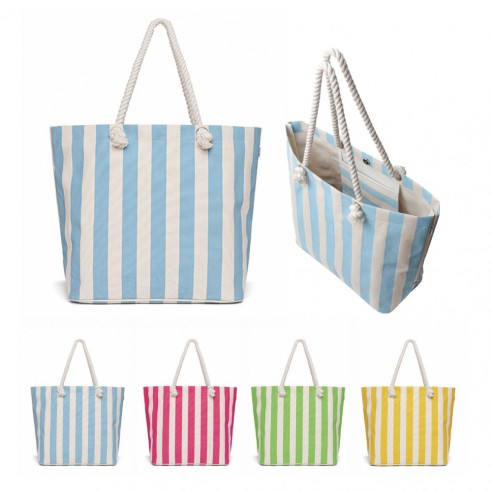 Borsa mare in natural canvas cm38x53x18