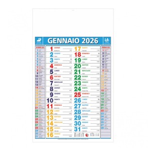 Calendario olandese multicolor