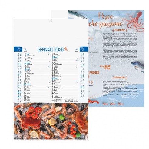 Calendario illustrato da parete "...