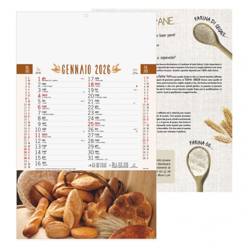 Calendario Olandese Illustrato " PANE"