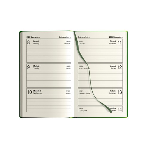Agenda settimanale note cm 9x14
