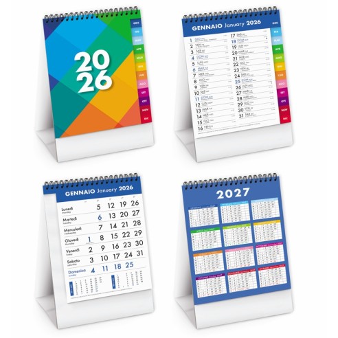 Calendarietto spiralato da tavolo...