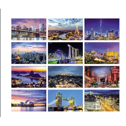 Calendario città di notte