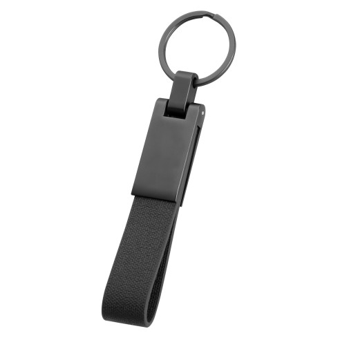 Portachiavi anello in metallo nero...
