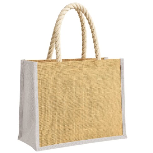 Borsa in juta con manici lunghi in...
