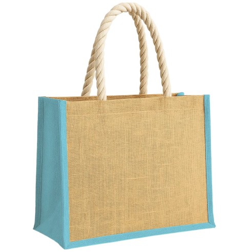 Borsa in juta con manici lunghi in...