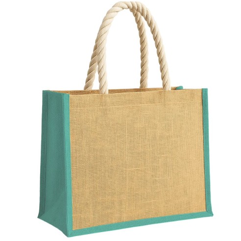 Borsa in juta con manici lunghi in...