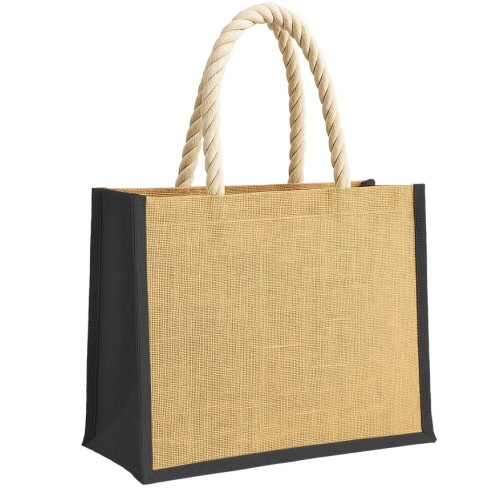 Borsa in juta con manici lunghi in...