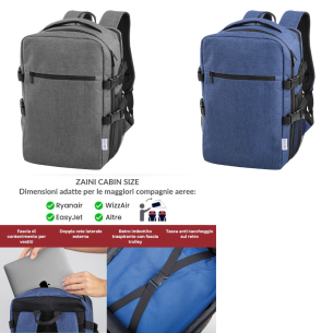 zaino cabin size 600D RPET...