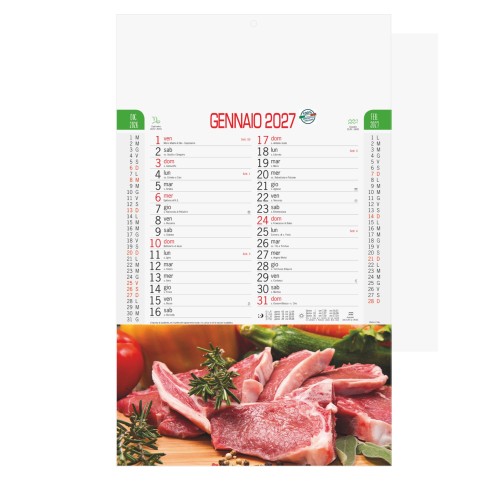 Calendario illustrato " MACELLERIA"