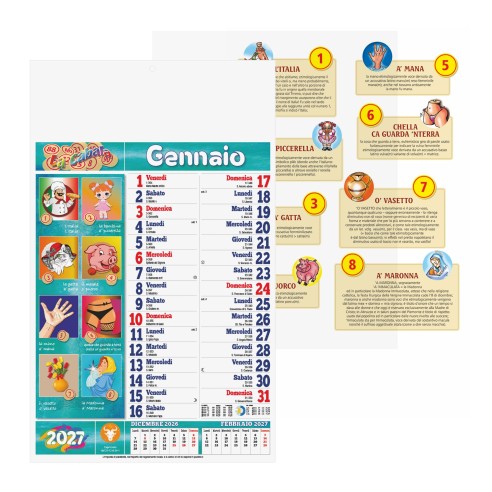 Calendario illustrato " CABALA"