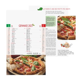 Calendario illustrato " PIZZA" 2