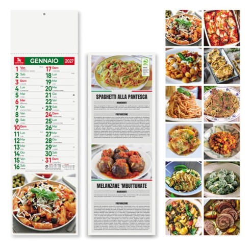 Calendario silhouette " GASTRONOMIA"