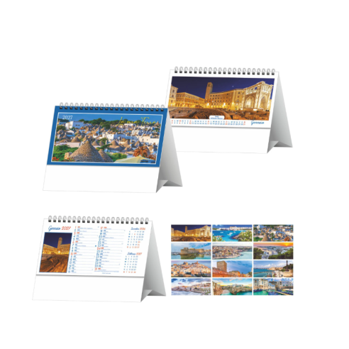 Calendario Illustrato da Tavolo cm...