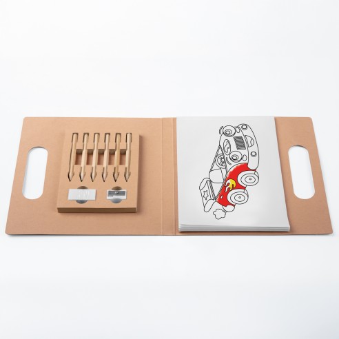 Set per colorare in carta kraft